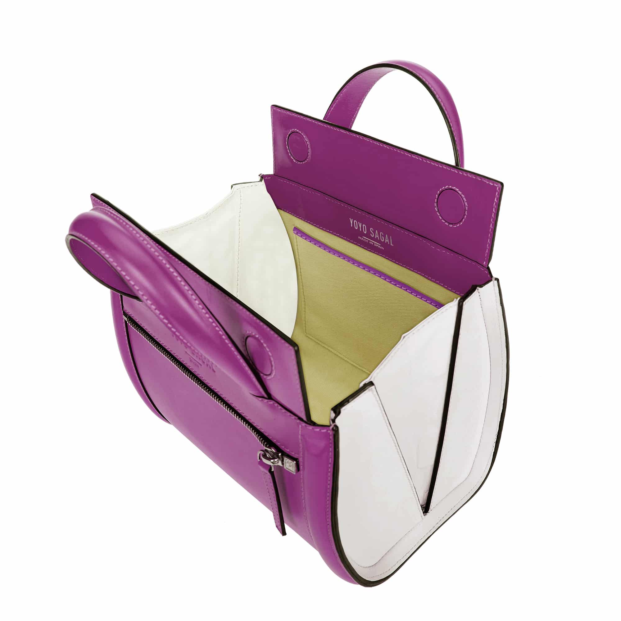Bolso mini berenjena mujer - mini purple bag - Yoyo Sagal