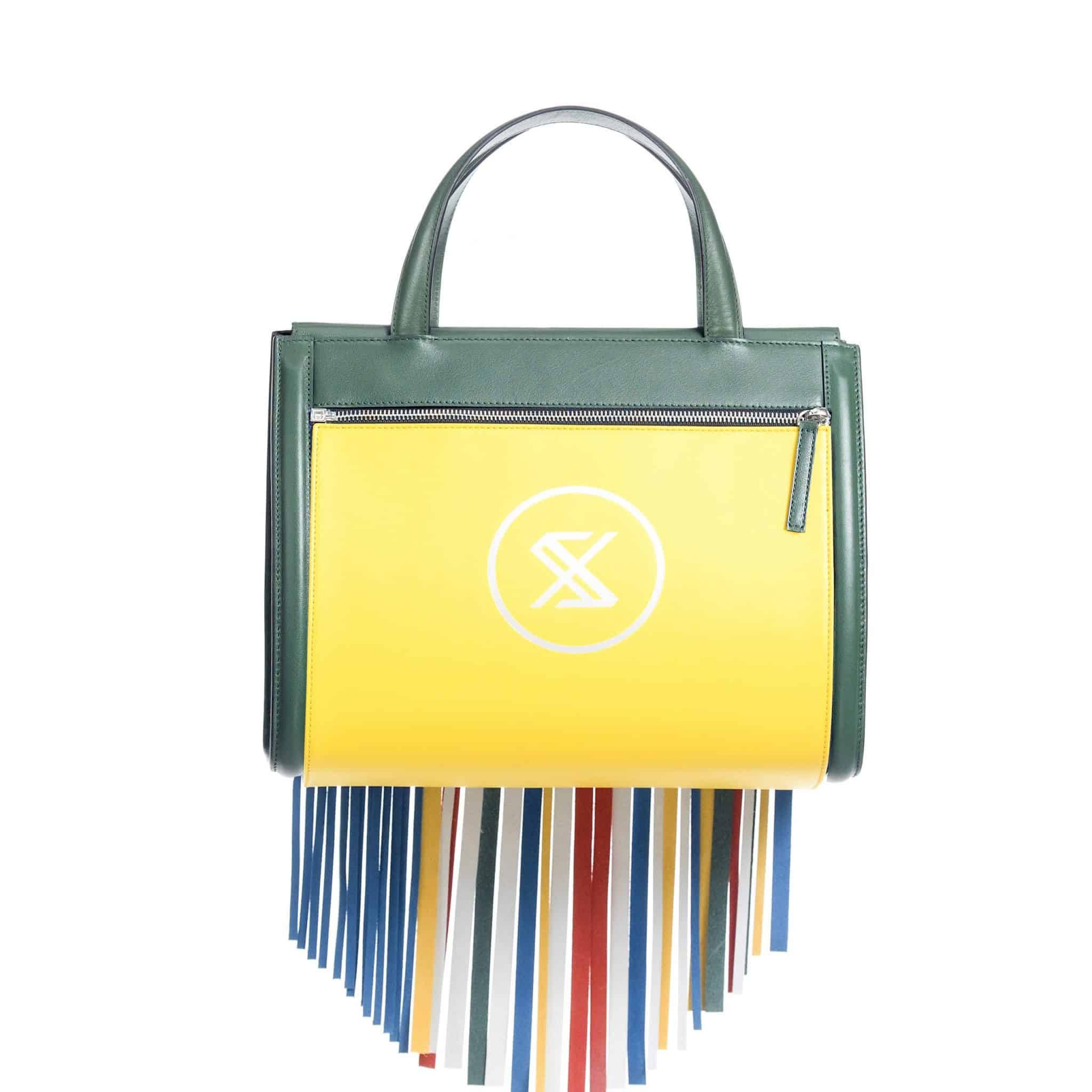 Bolso verde mujer - Green bag with sixties back- Yoyo Sagal