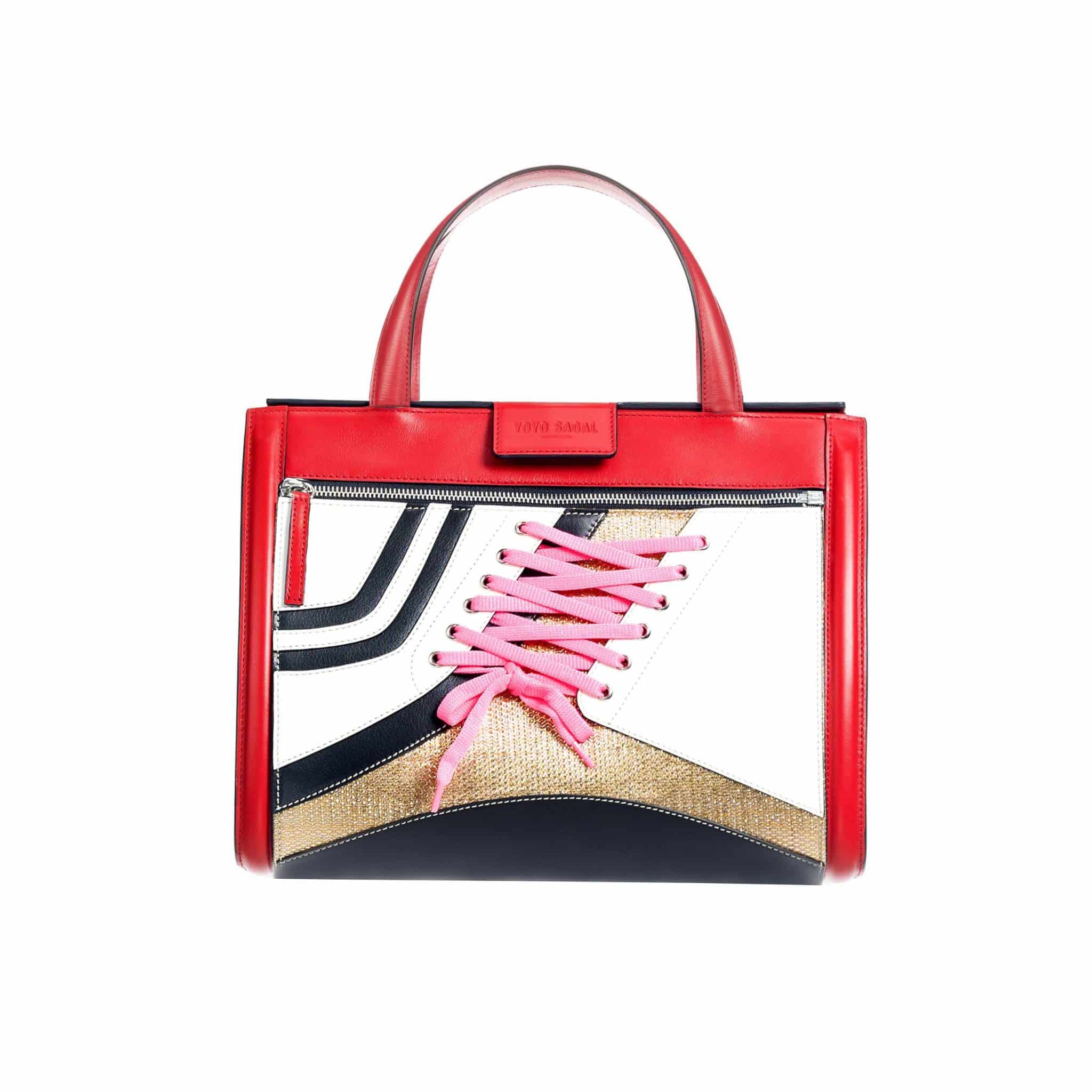 Bolso rojo mujer - Red bag with sneaker front- Yoyo Sagal